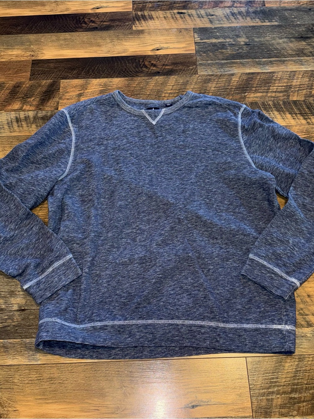 johnnie-O Blue Heather Crewneck Sweater